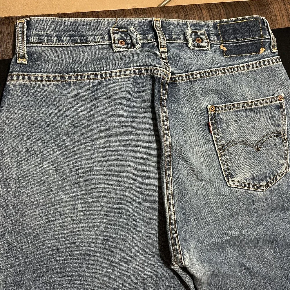 Levi's 501 Jeans Buckle Back One Pocket Vintage LVC Denim 1990s 1920s 31x32